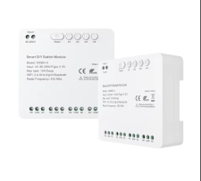 MHCOZY 4-Channel Smart WiFi RF Dry Contact Relay Switch Module – Tuya/Smart Life App Remote Control, External Switch Pin, Works With Alexa & Google Home